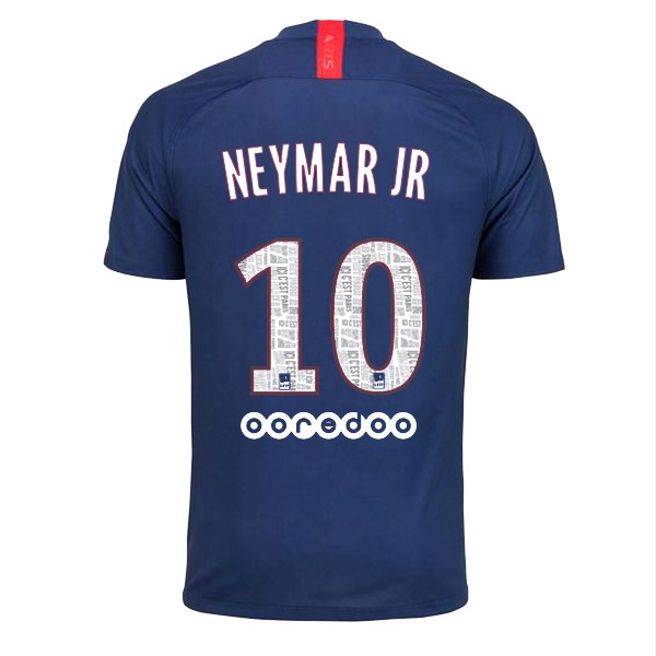 Camiseta Paris Saint Germain NO.10 Neymar JR Primera equipo 2019-20 Azul
